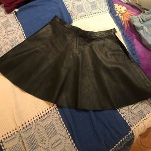 American Apparel Leather Skirt